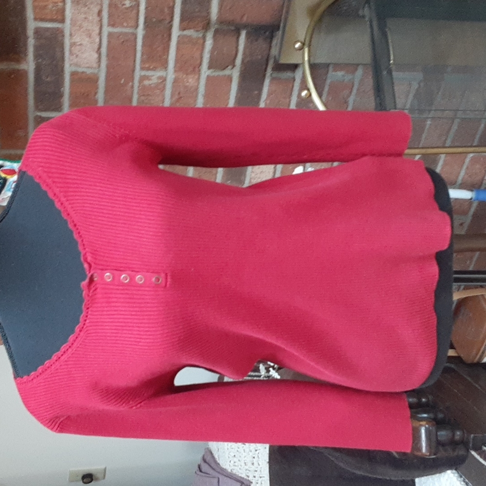Ralph Lauren red ribbed shirt